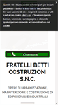 Mobile Screenshot of betti-costruzioni.com