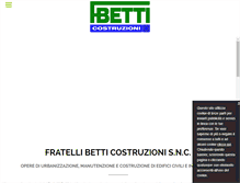 Tablet Screenshot of betti-costruzioni.com